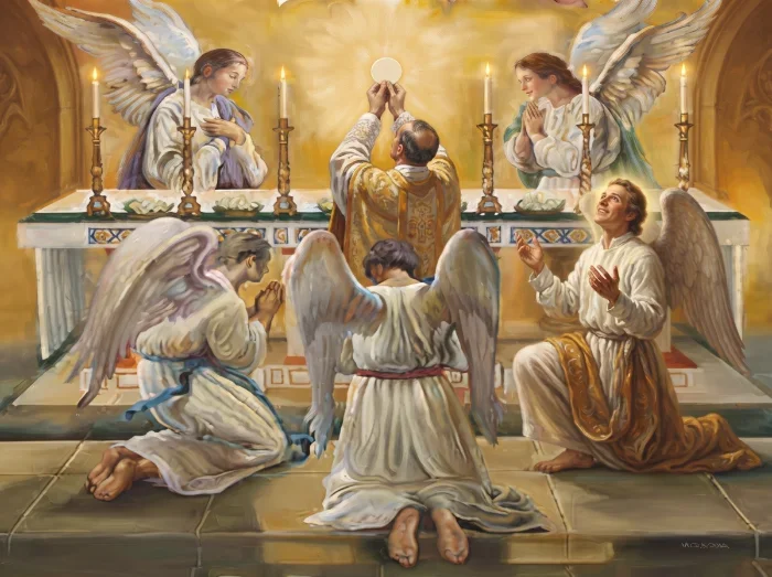 Oración para pedir a tu ángel que vaya a misa