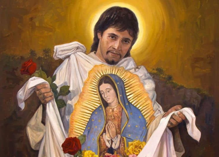 San Juan Diego y la Virgen de Guadalupe